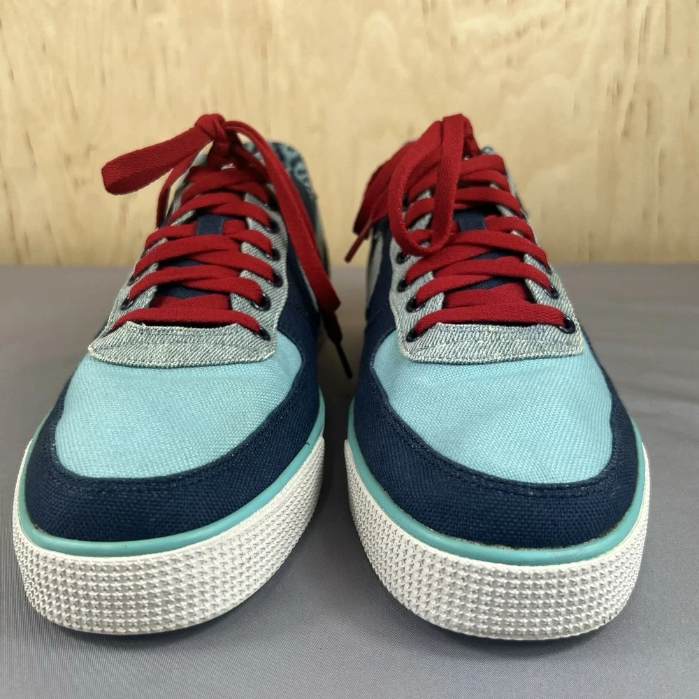 Nike Air Force 1 Low AC iD Blue Canvas Sneakers Men's Size 12 689344-991 Used